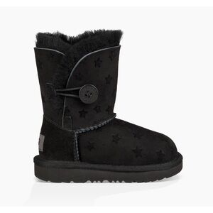 UGG Bailey Button II Stars Classic Boots-Black Size 6